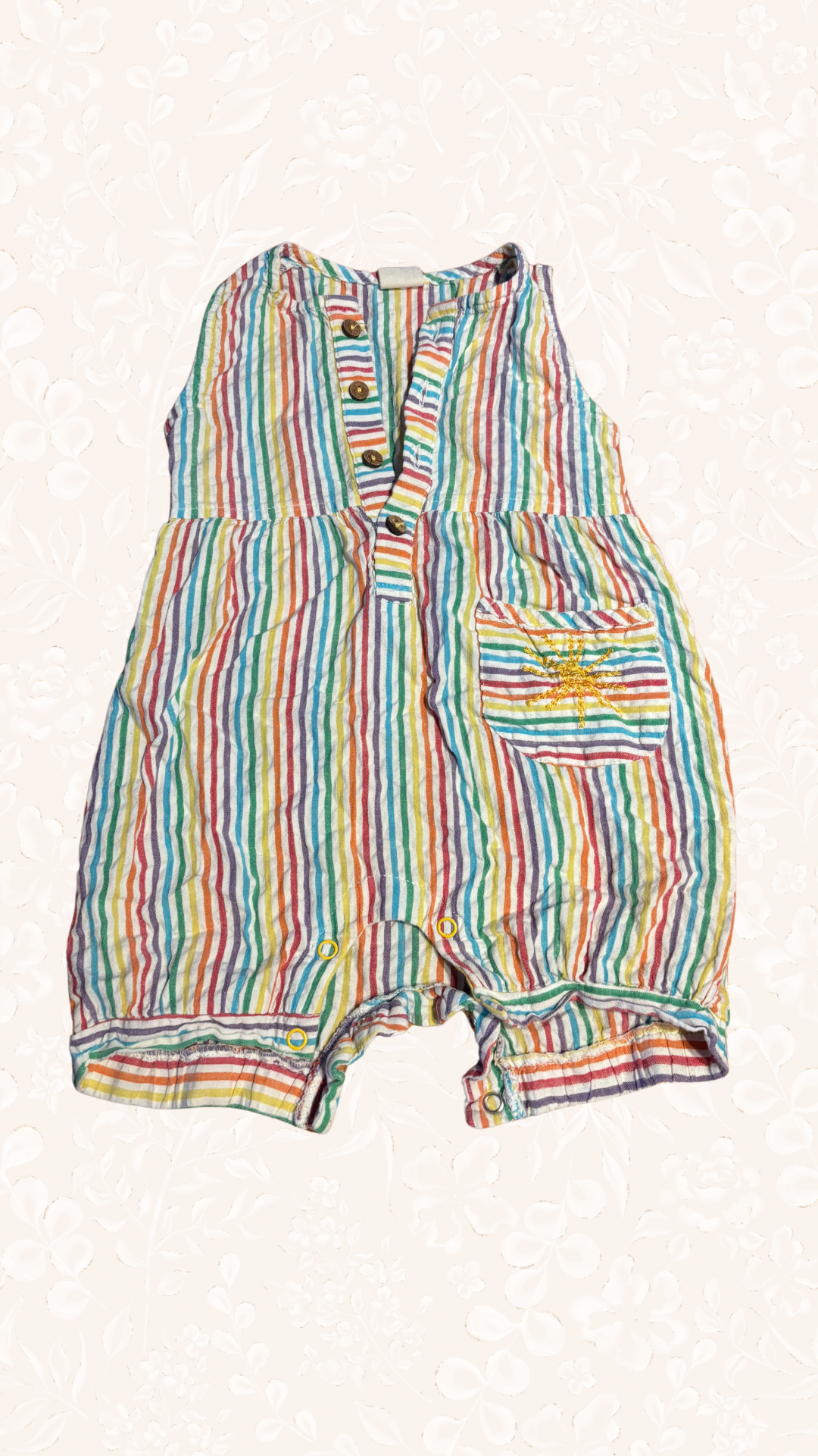 Einteiler Kurz Regenbogen 80