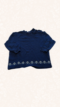 Langarmshirt Blau 80