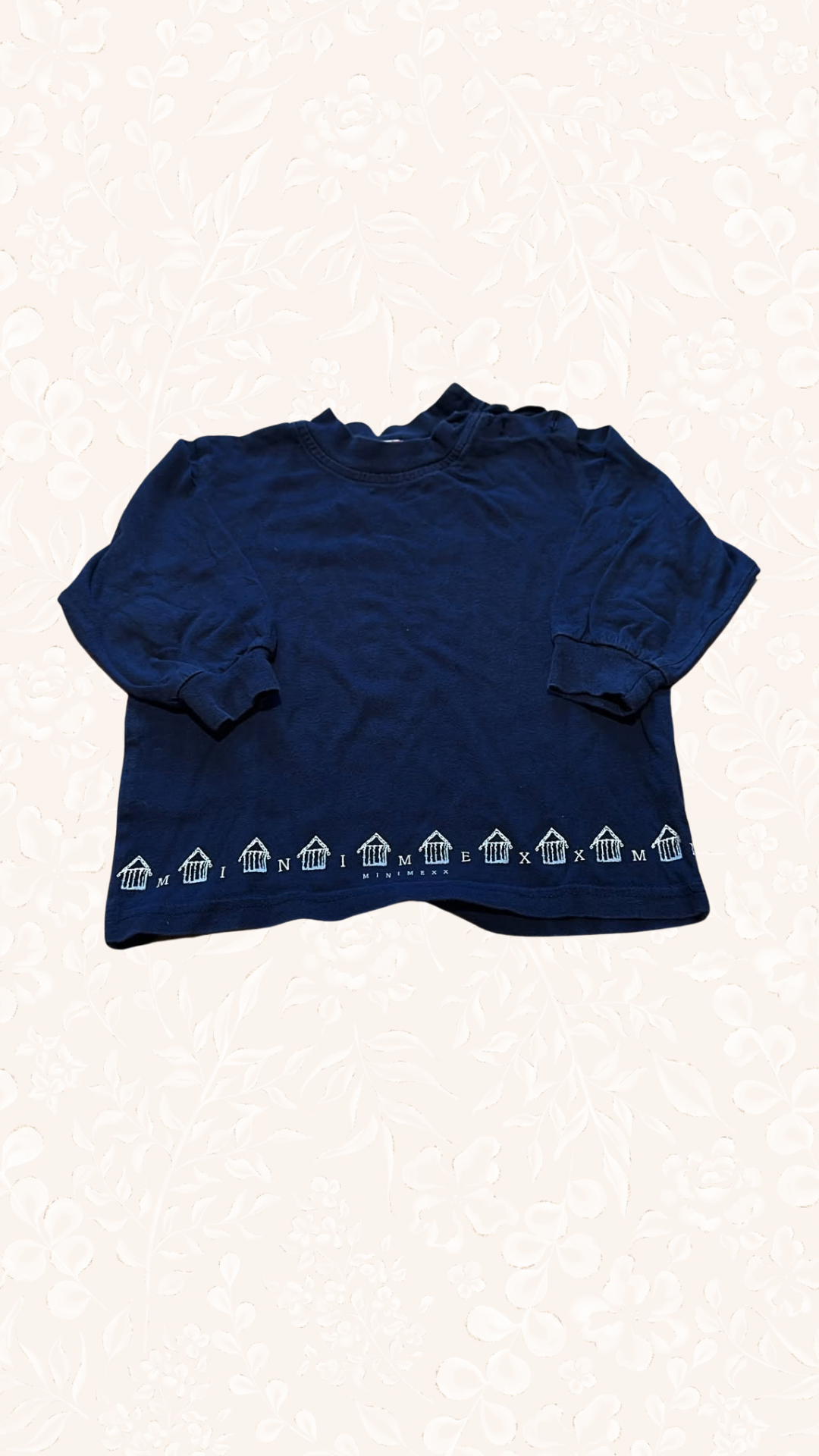 Langarmshirt Blau 80