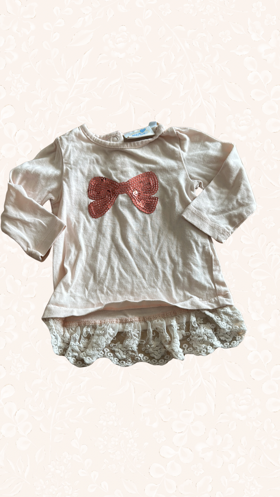 Langarmshirt Schleife 68
