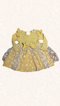Kleid Gelb mit Blumen 74/80