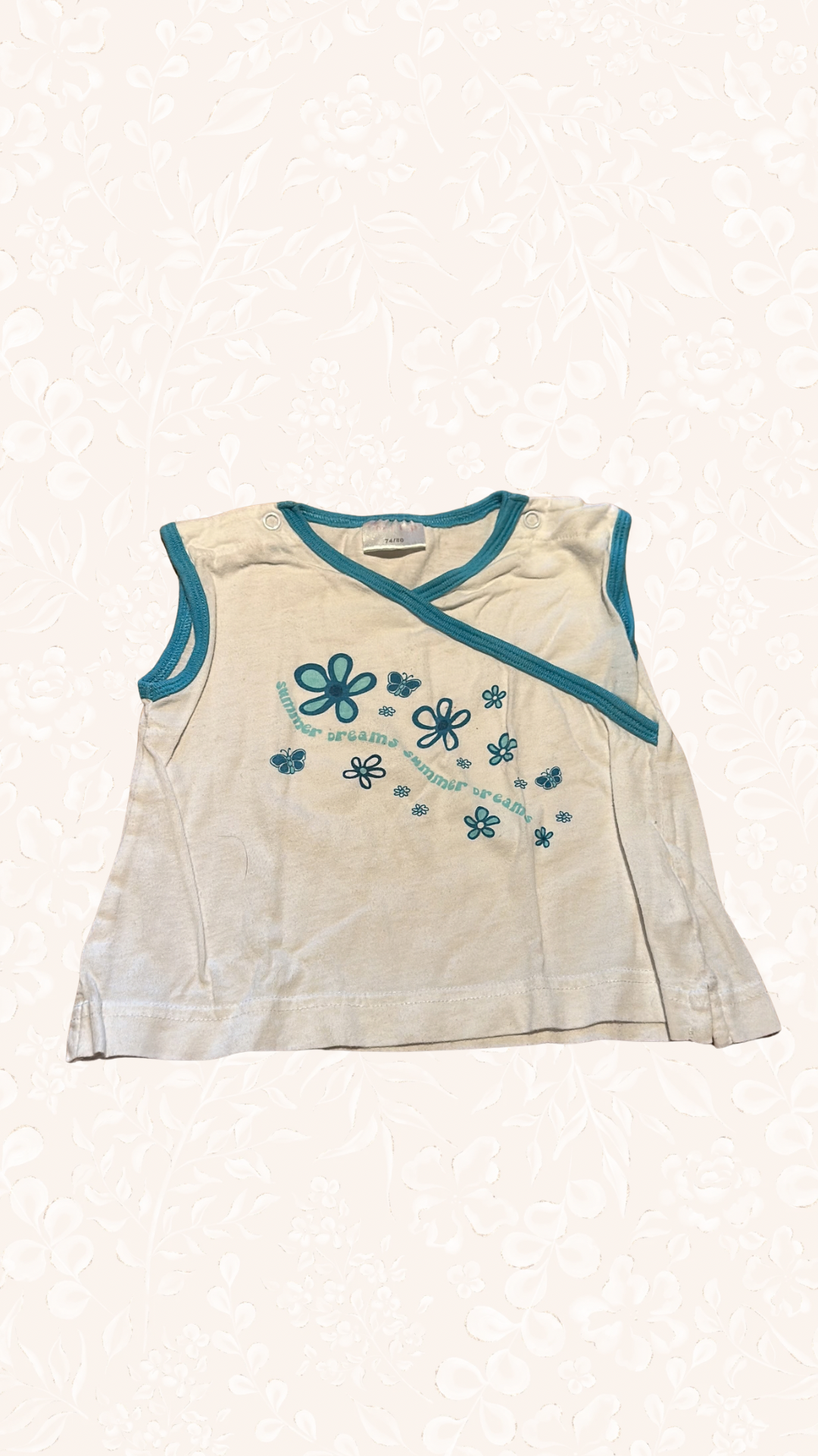 Shirt Blumen 74/80