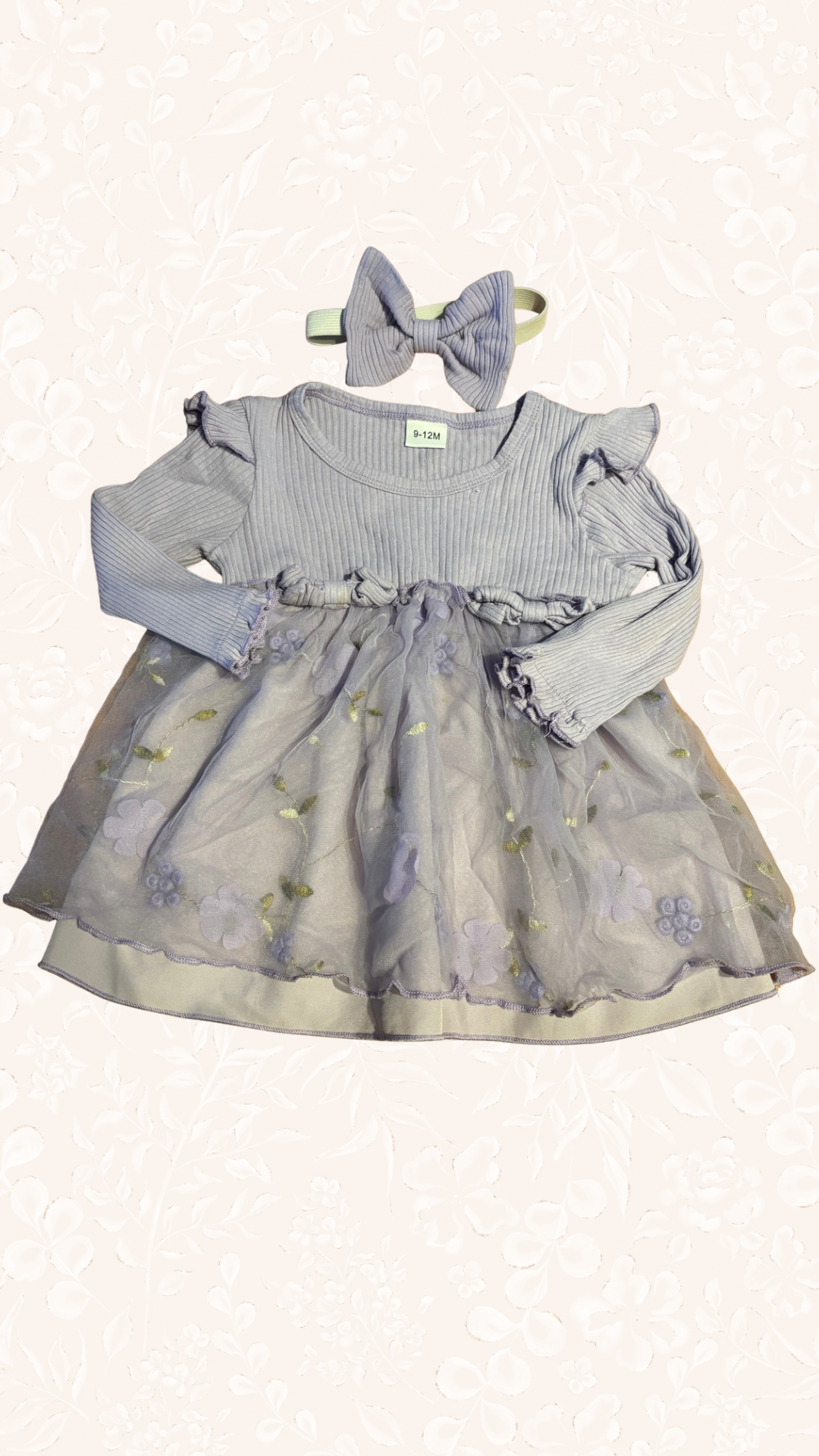 Kleid mit Schleife 74/80