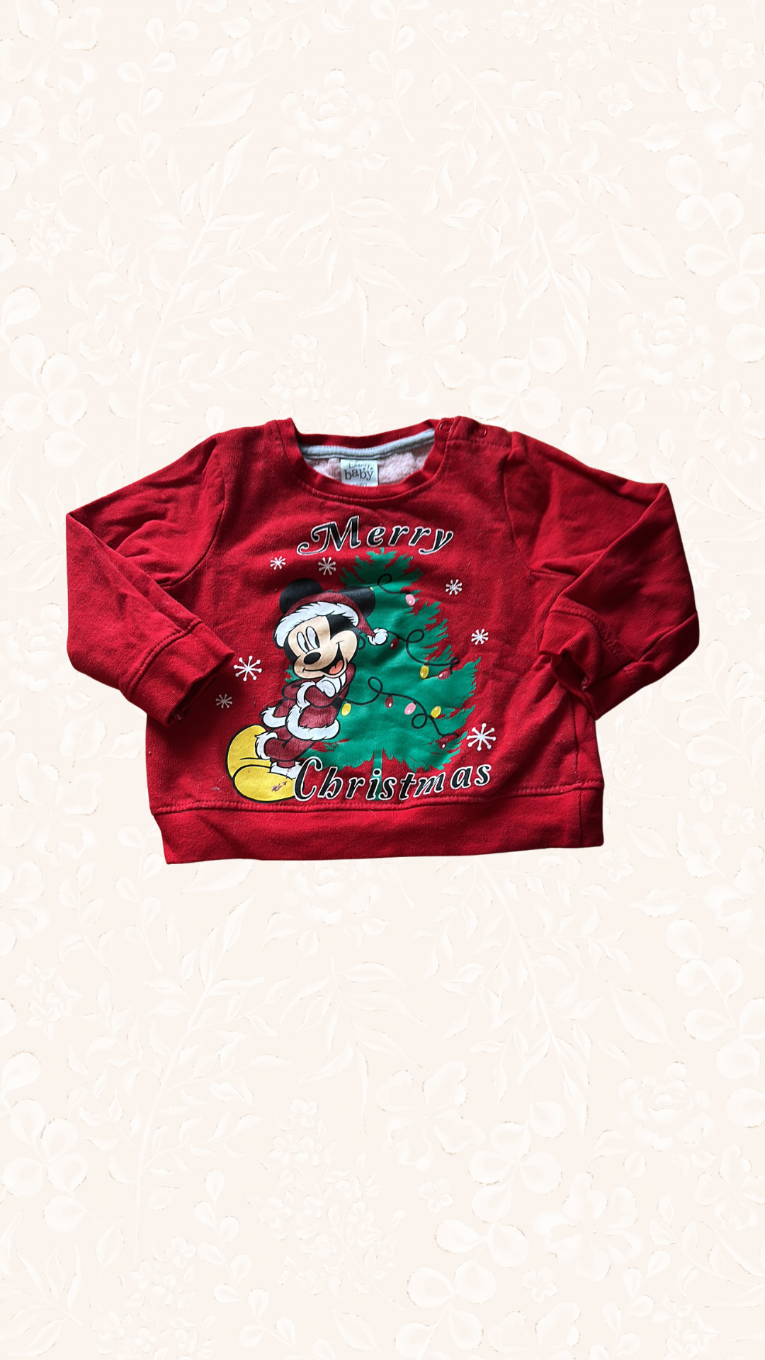 Pullover Weihnachten Micky Maus 86/92