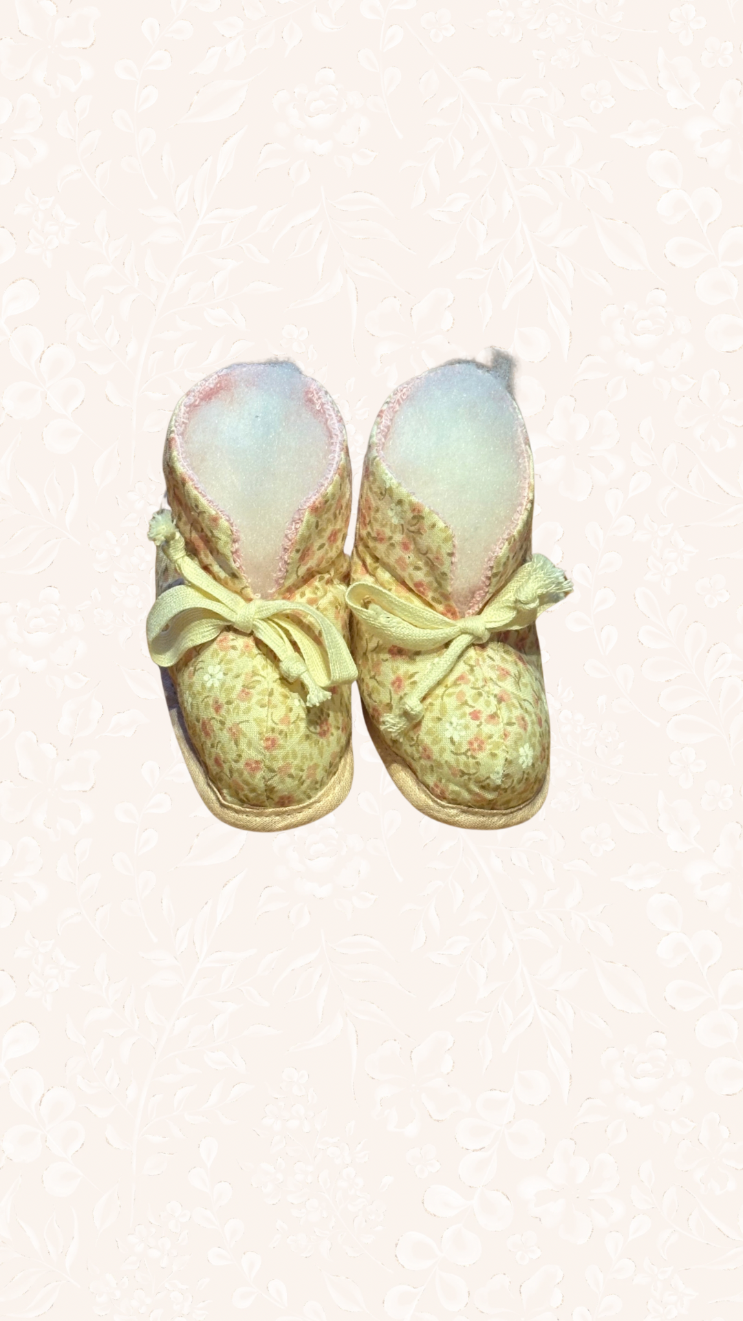 Babyschuhe Rosa Blumen Newborn