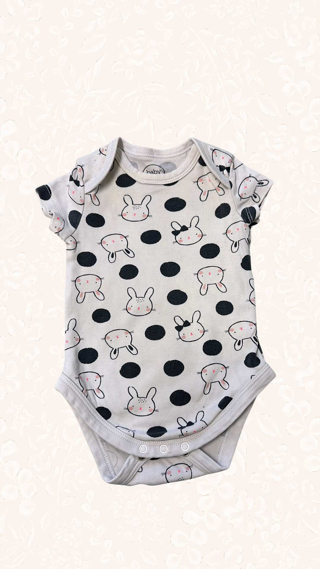 Body Kurzarm Hase 68 babyclub