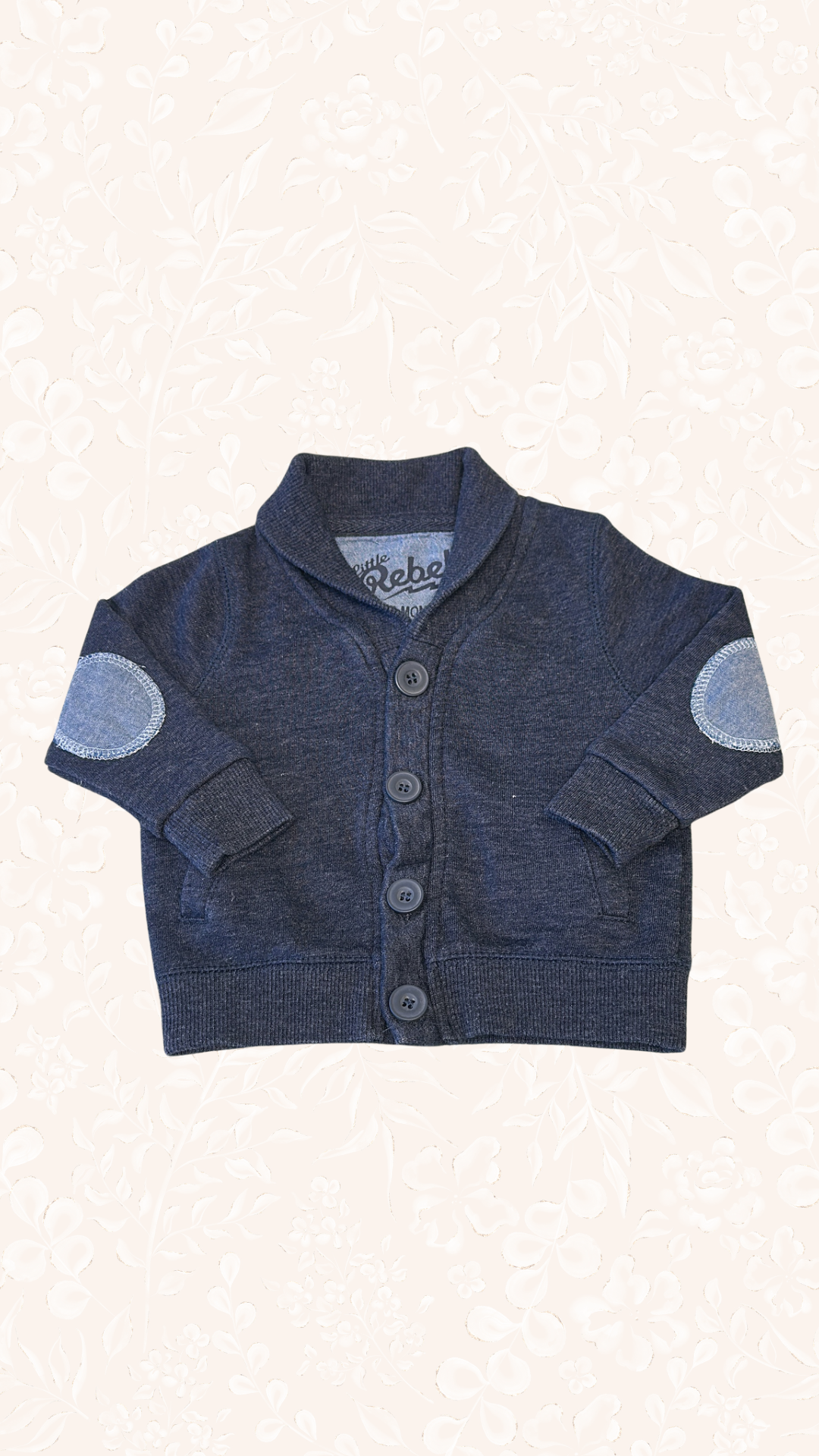 Strickjacke Blau 74/80 Little Rebel