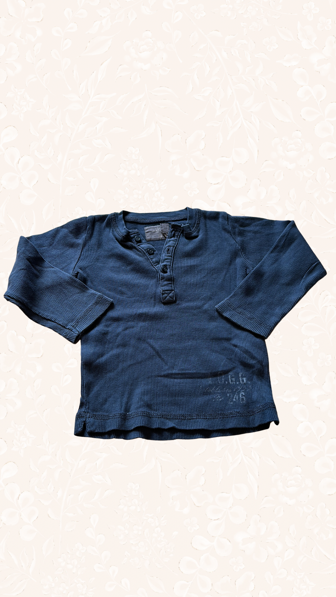 Langarmshirt Blau 86