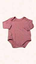 Body Langarm Pink 62/68