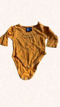 Body Langarm Orange Spruch 50/56