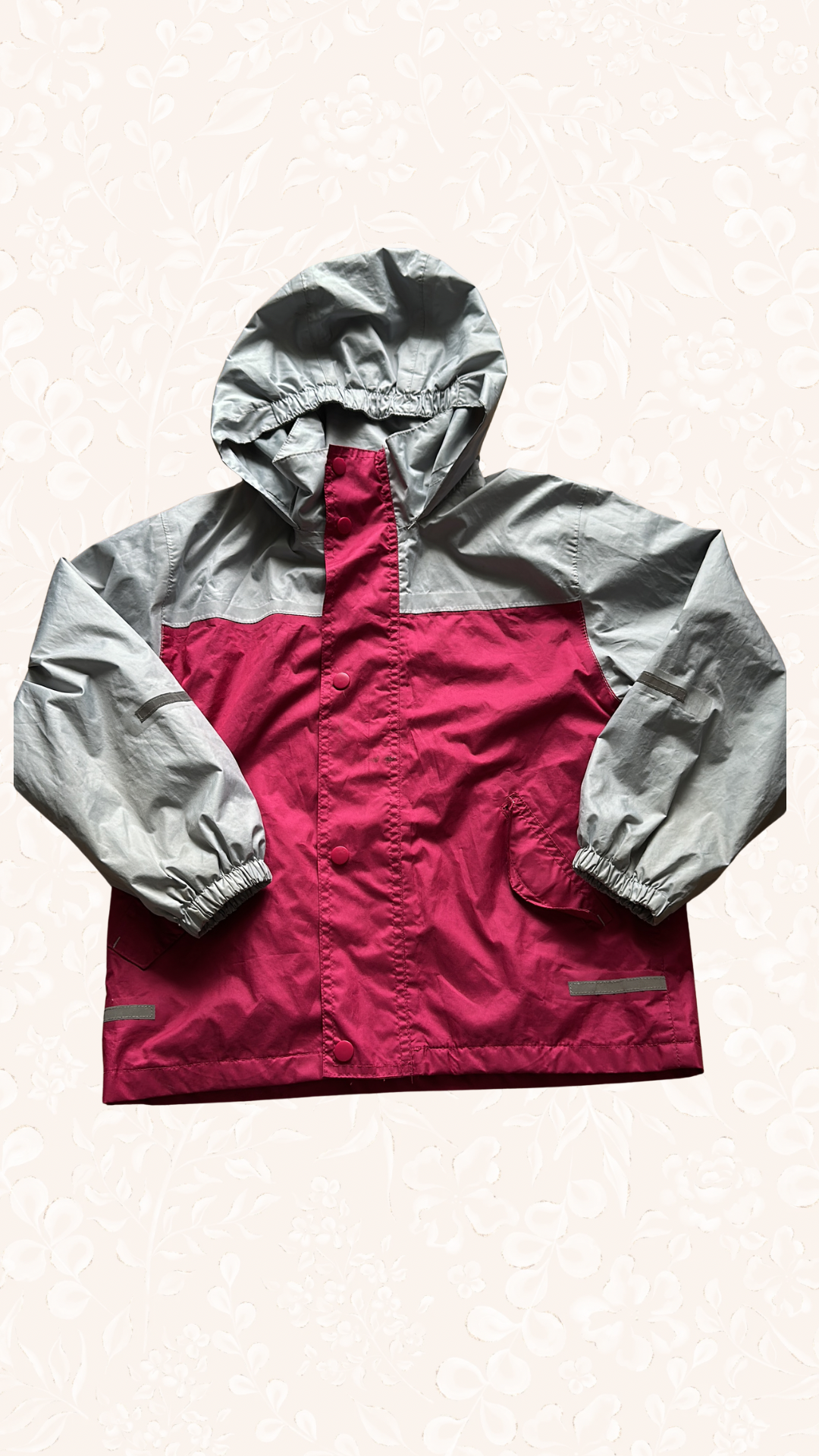 Regenjacke Rot 128