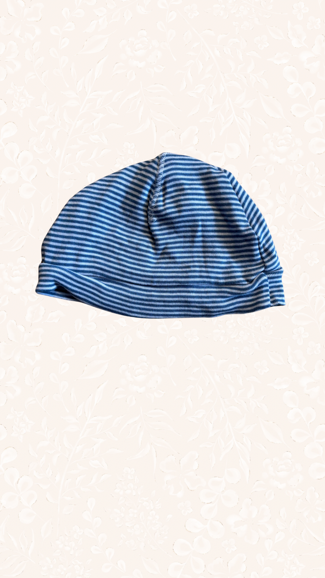 Mütze Blau Gestreift 56