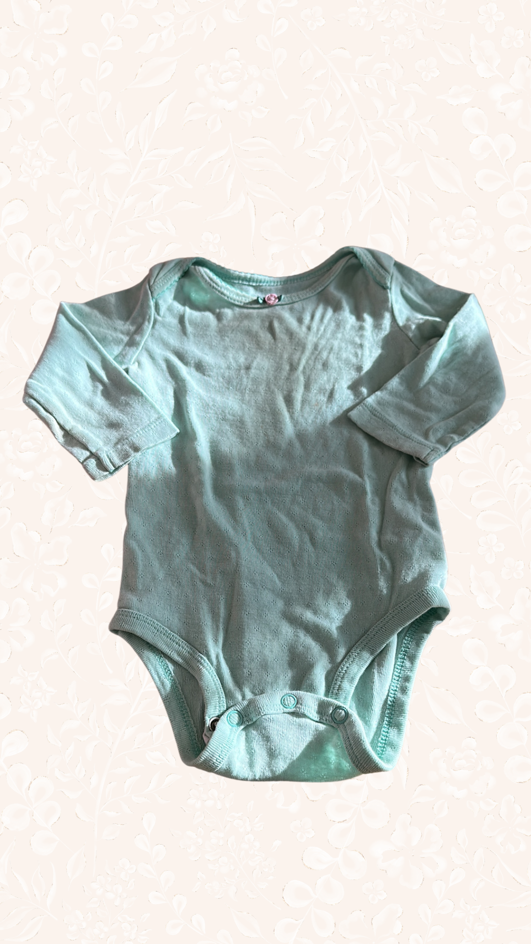 Body Langarm Blau 74