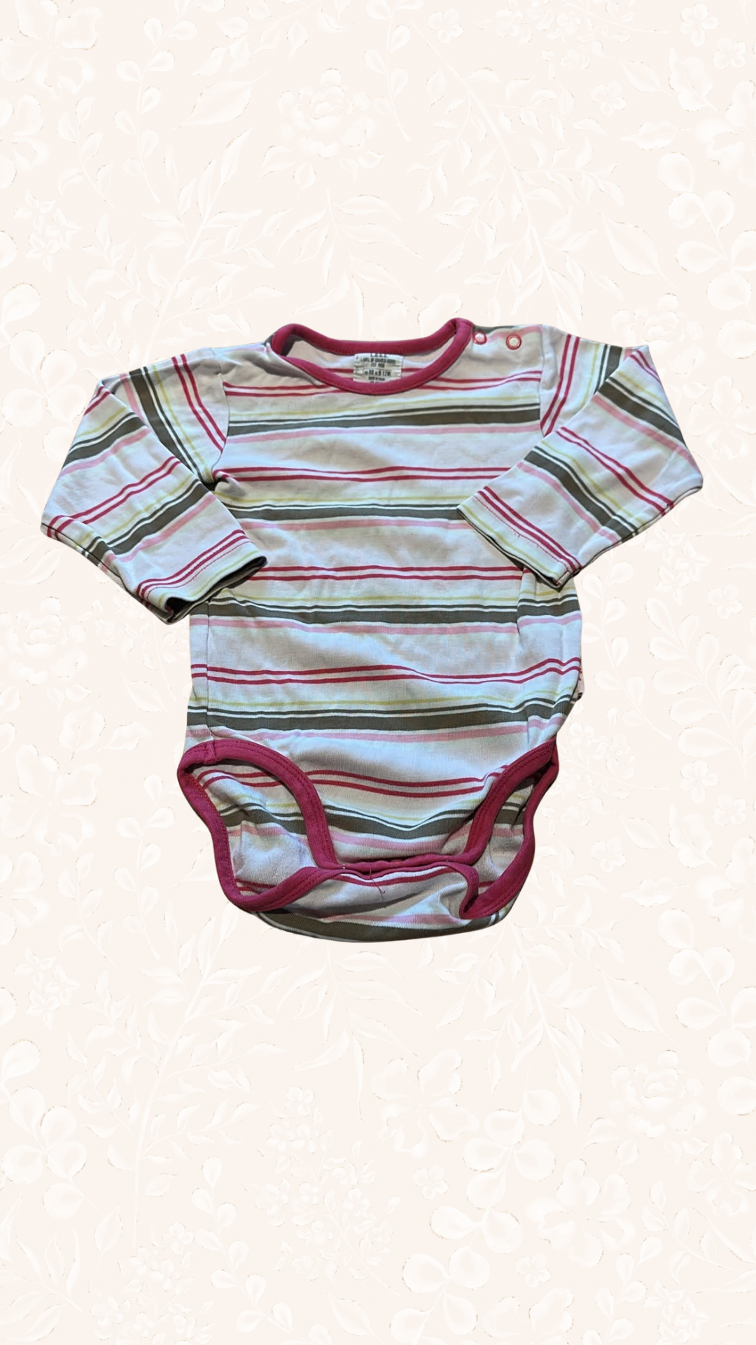 Body Langarm Gestreift 80