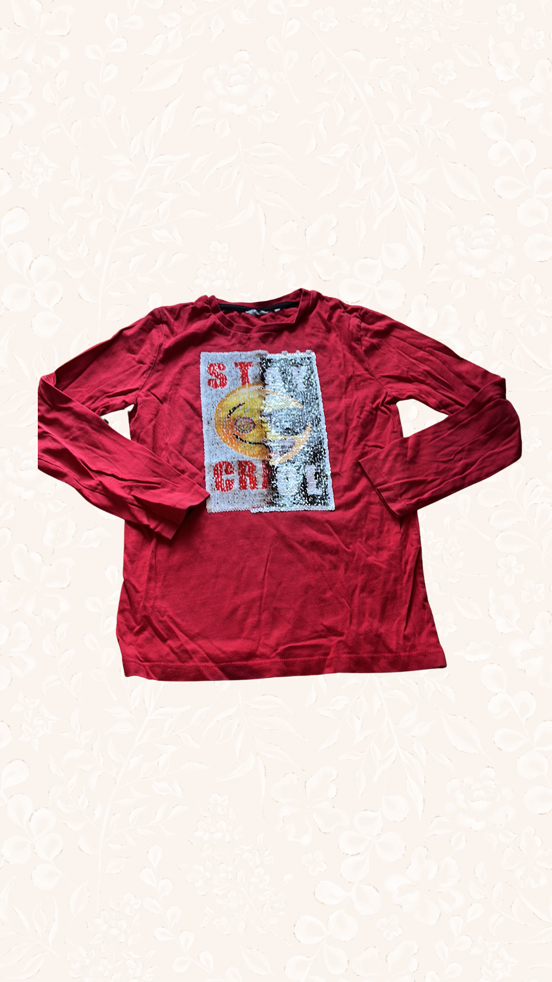 Langarmshirt mit Pallietten 134