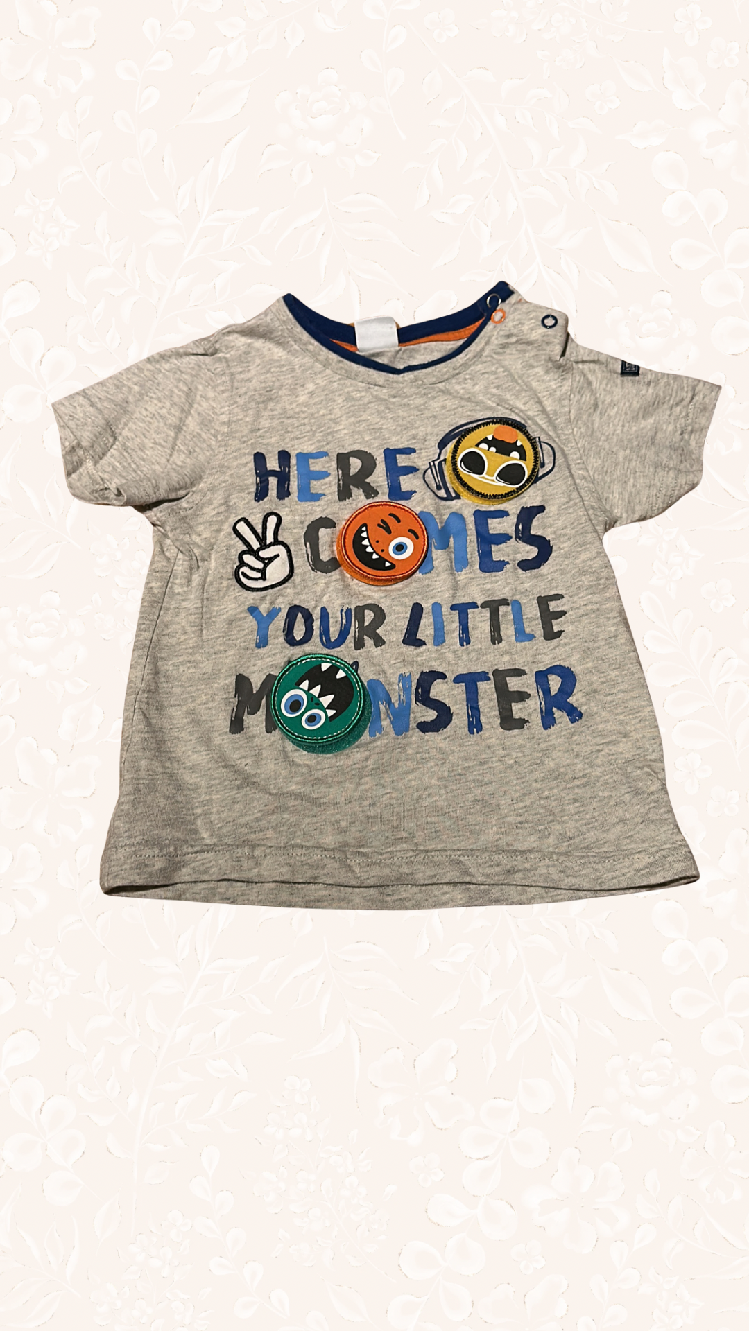 Shirt Monster mit Klett 86