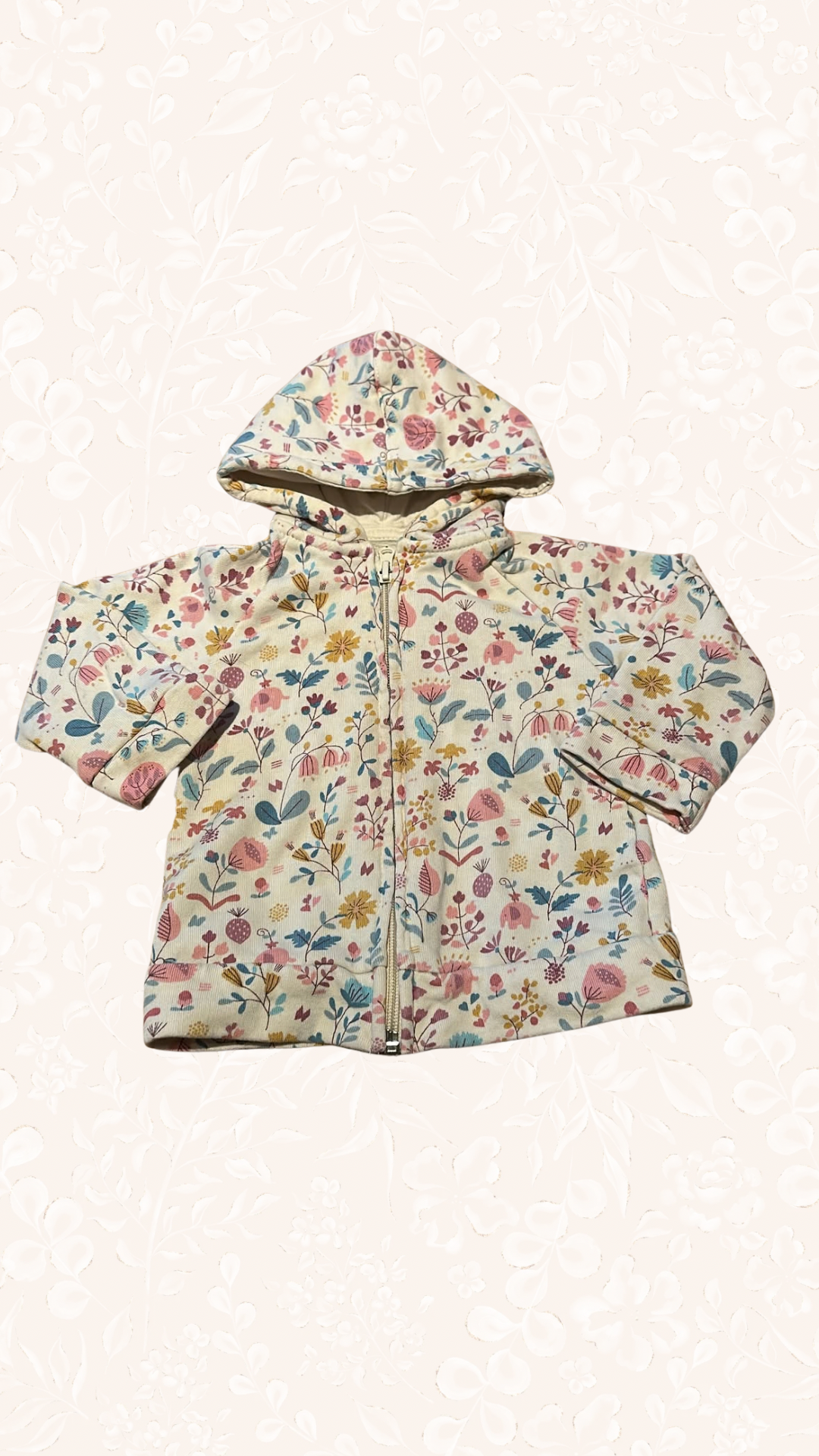 Jacke Blumen 62/68