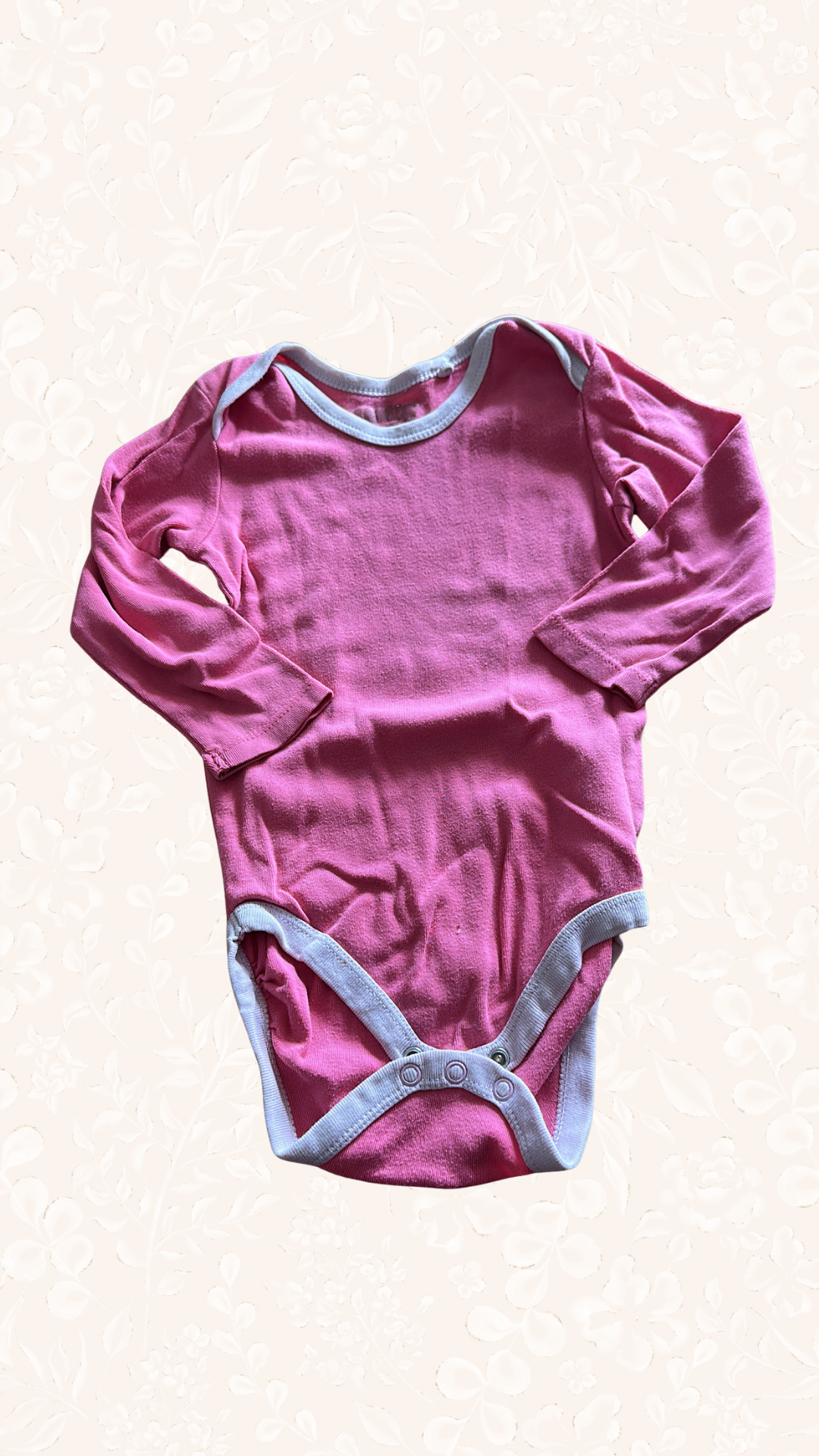 Body Langarm Pink 74/80