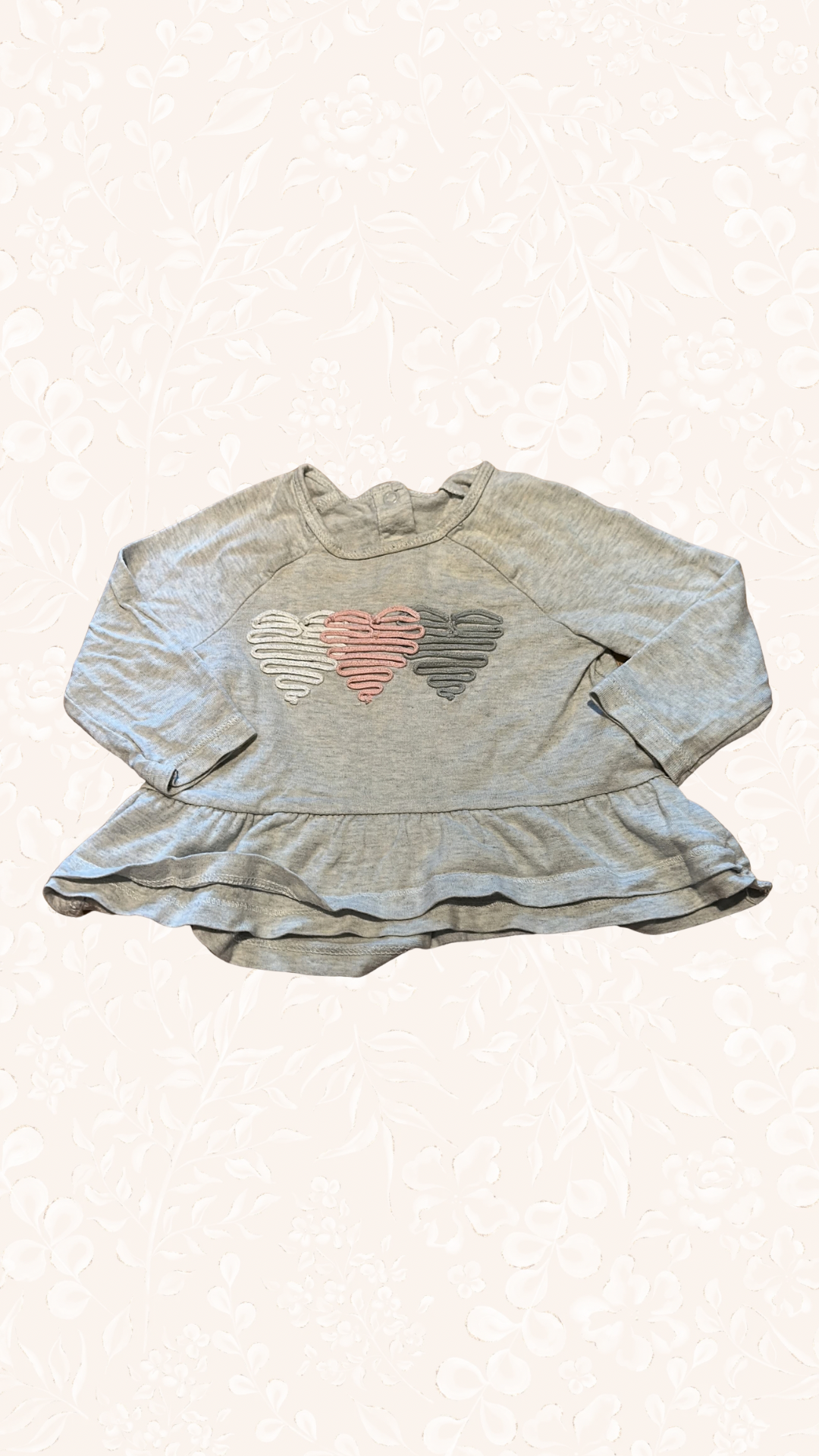Langarmshirt Herzen 68
