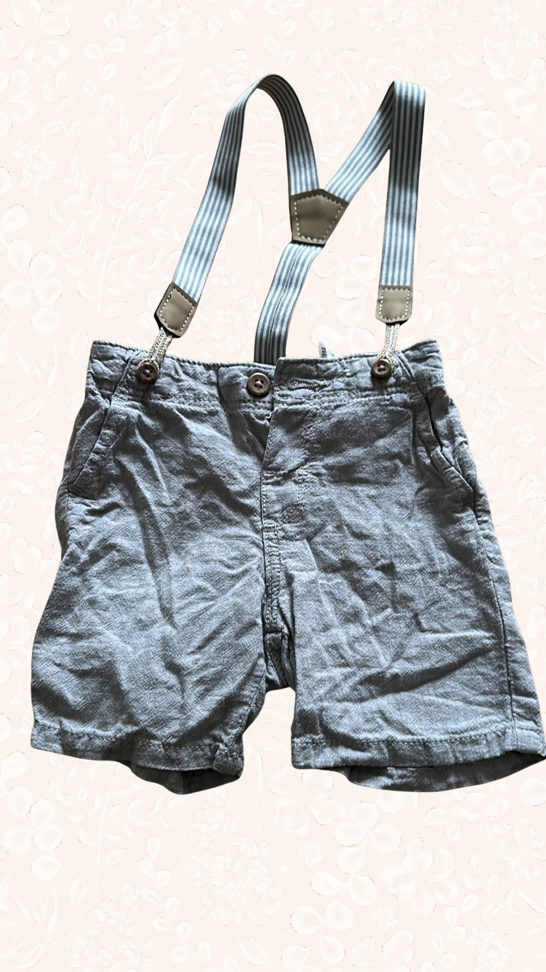 Latzhose Grau 74
