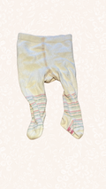 Strumpfhose Hellrosa gestreift 50/56