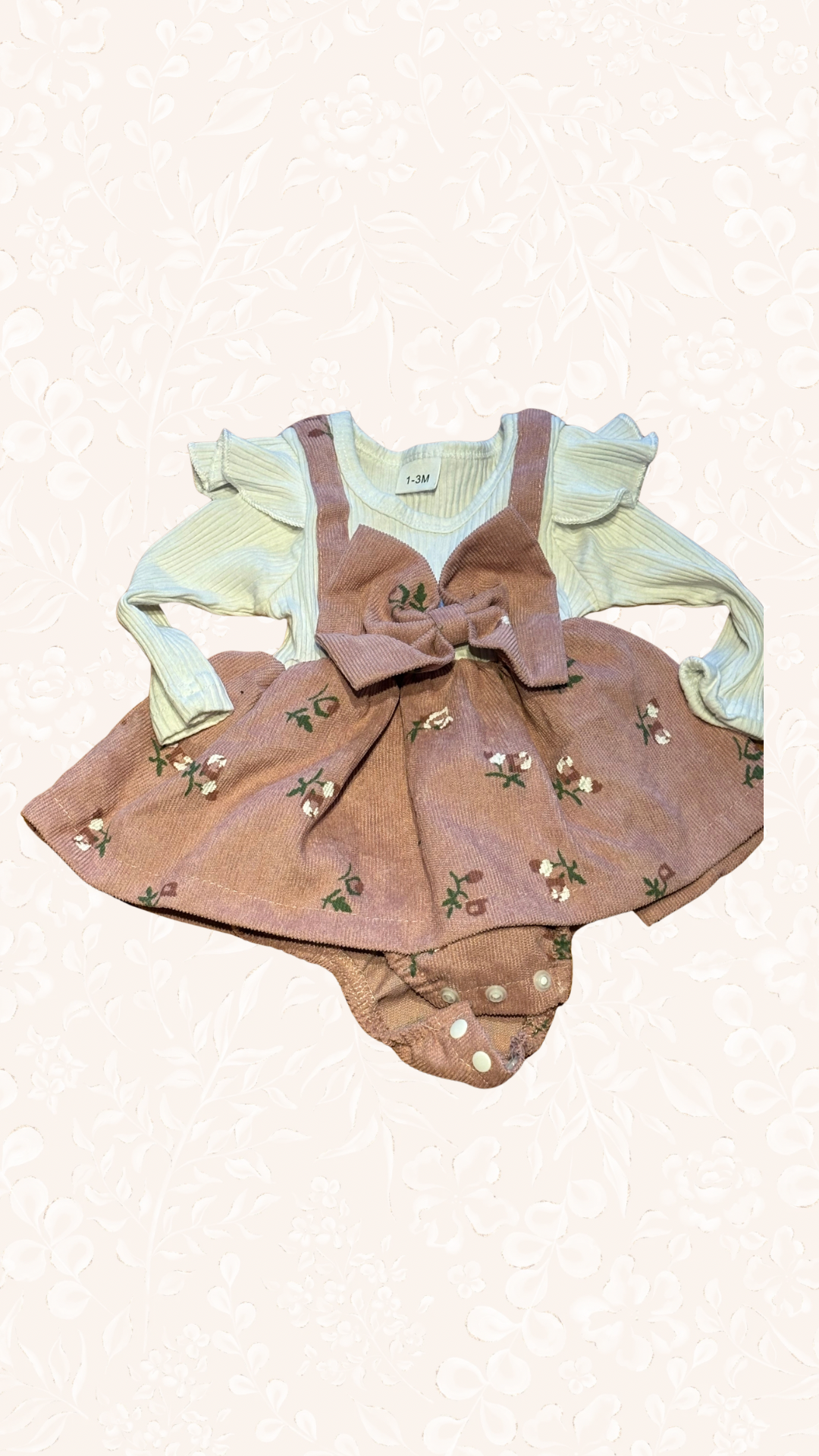 Kleid Rosa mit Schleife 50/56