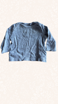 Langarmshirt Grau Hello World 56