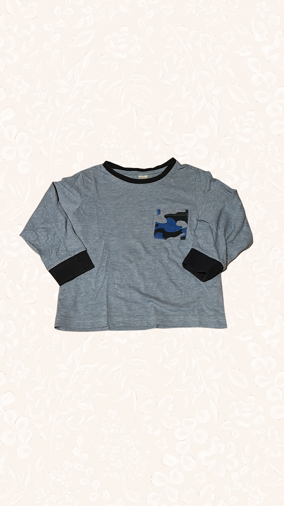 Pyjama Oberteil Blau 104