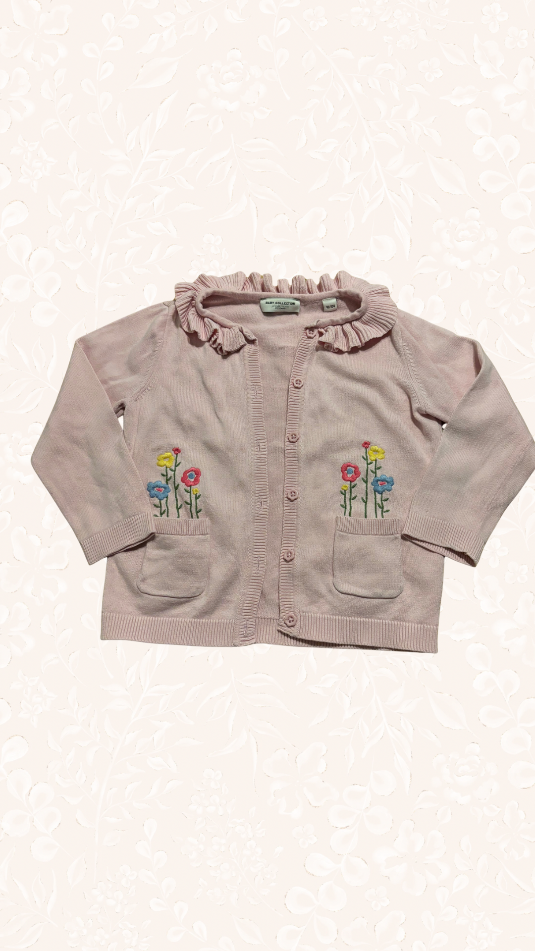 Jacke Blumen Rosa 98/104