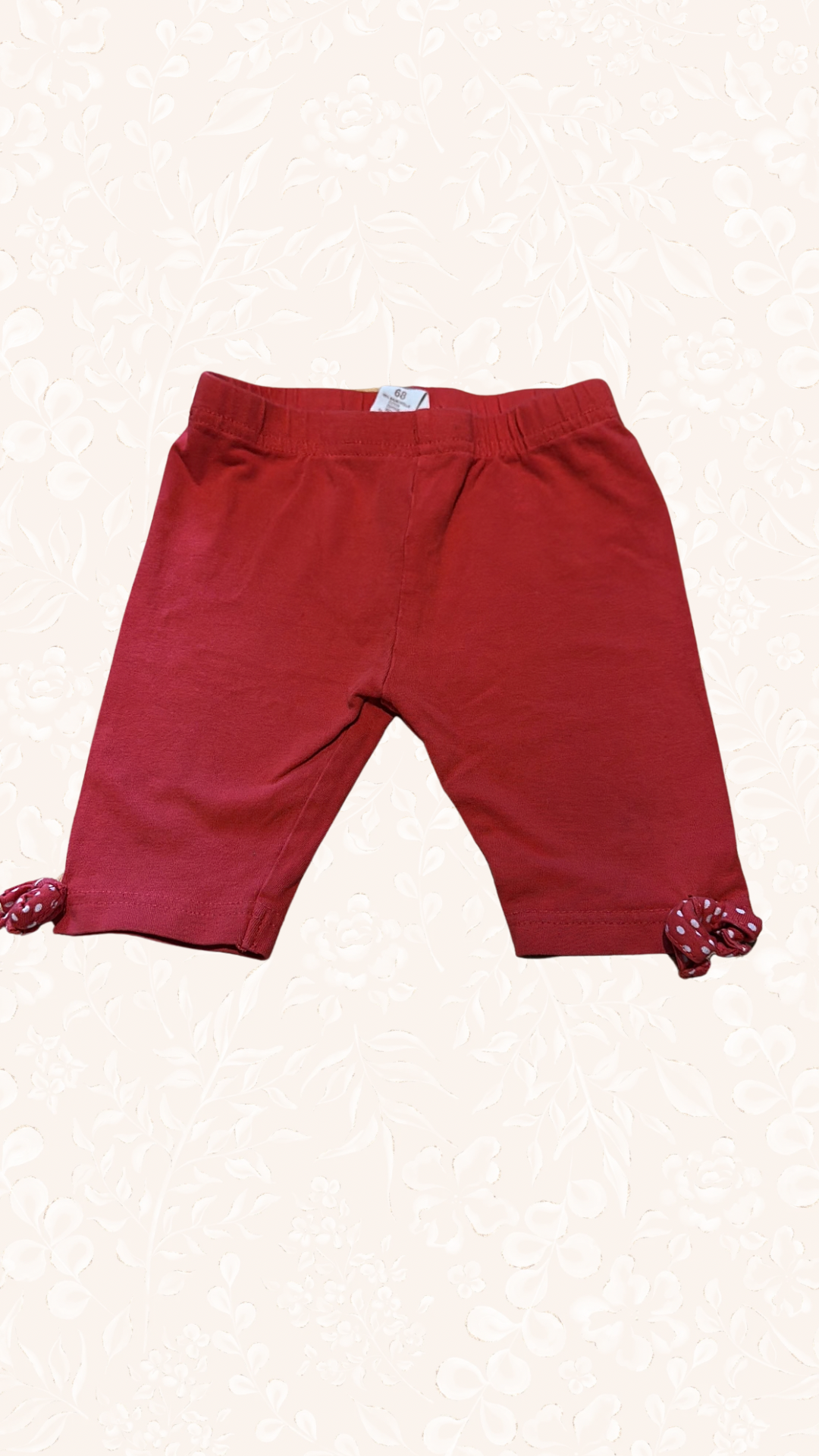 Hosen 3/4 Rot mit Schleifen 68