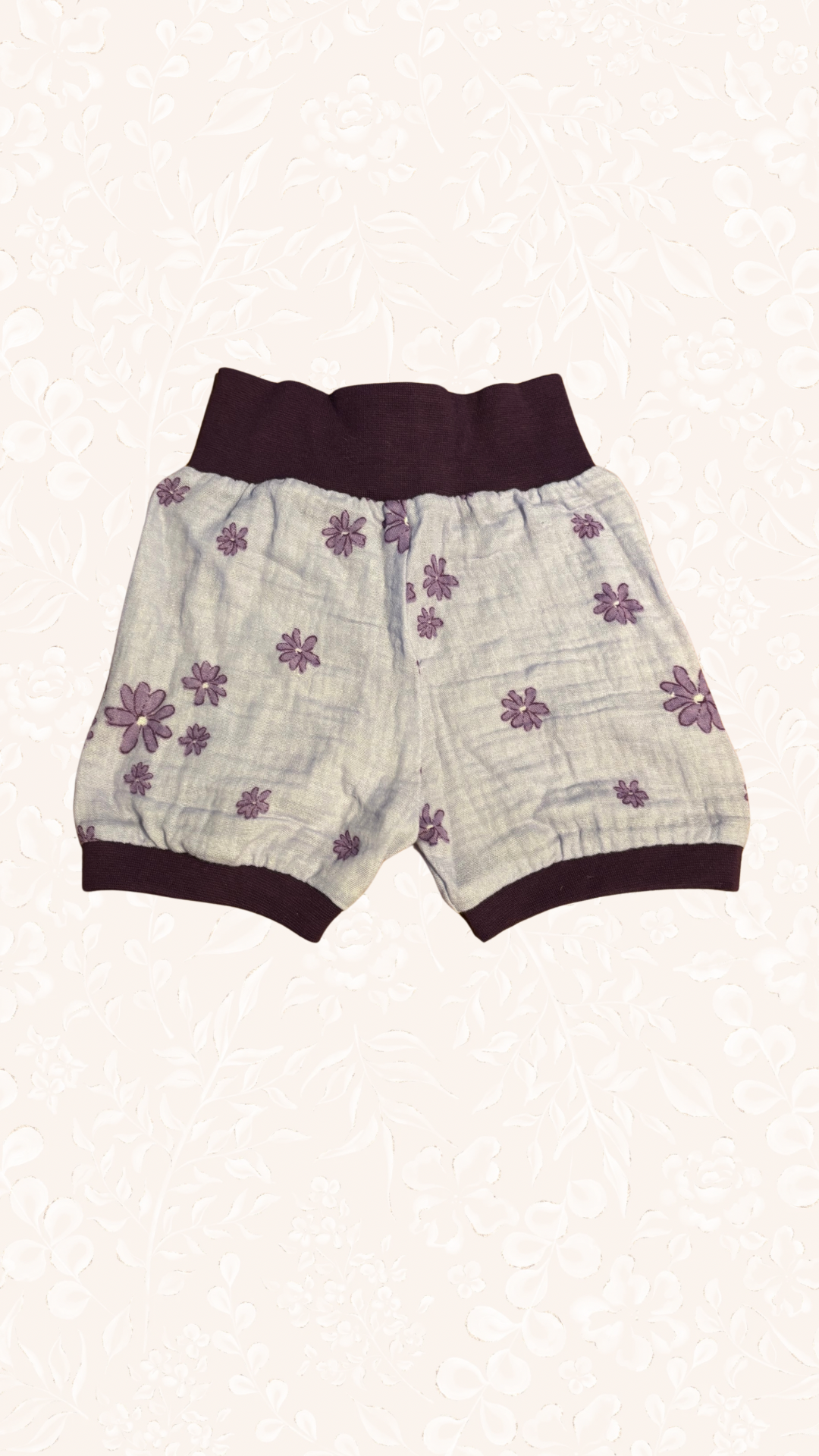 Shorts Musselin Lila Handmade 74