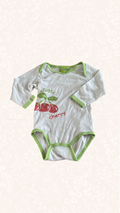 Body Langarm Kirsche 74/80