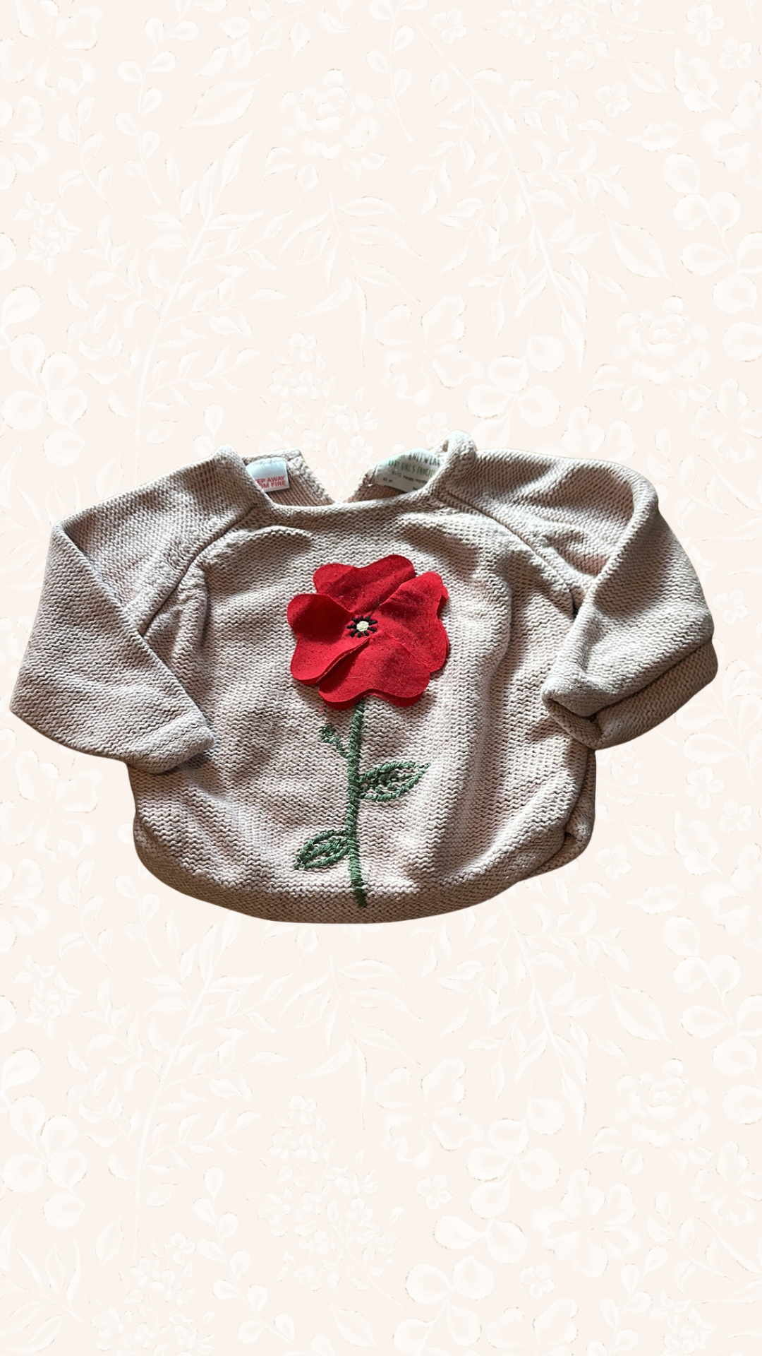 Pullover Blume 80