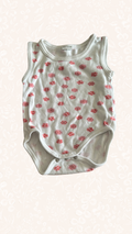 Body Kurzarm Blumen 62/68