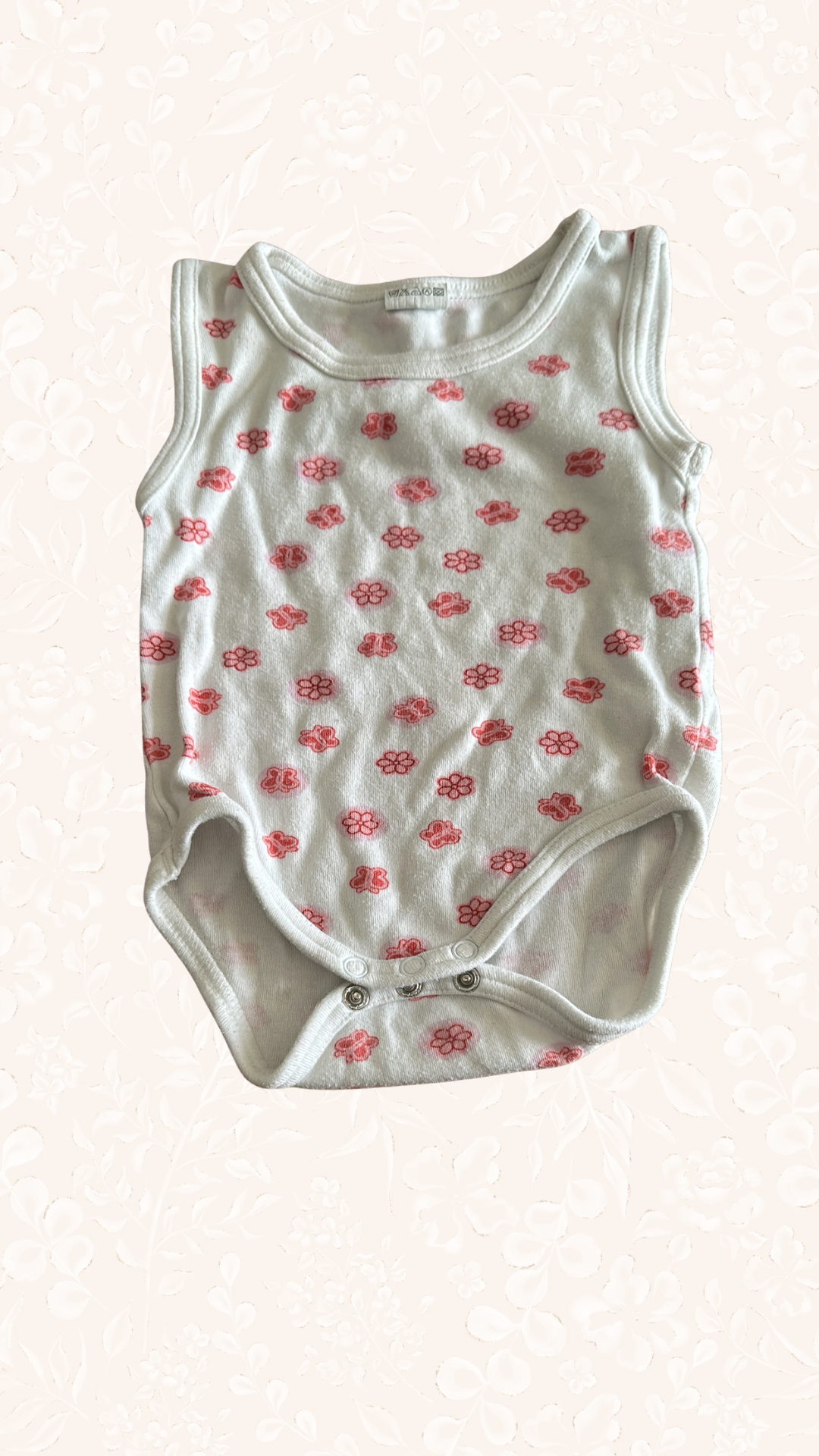 Body Kurzarm Blumen 62/68