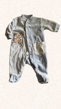 Pyjama Hellblau Hund 50