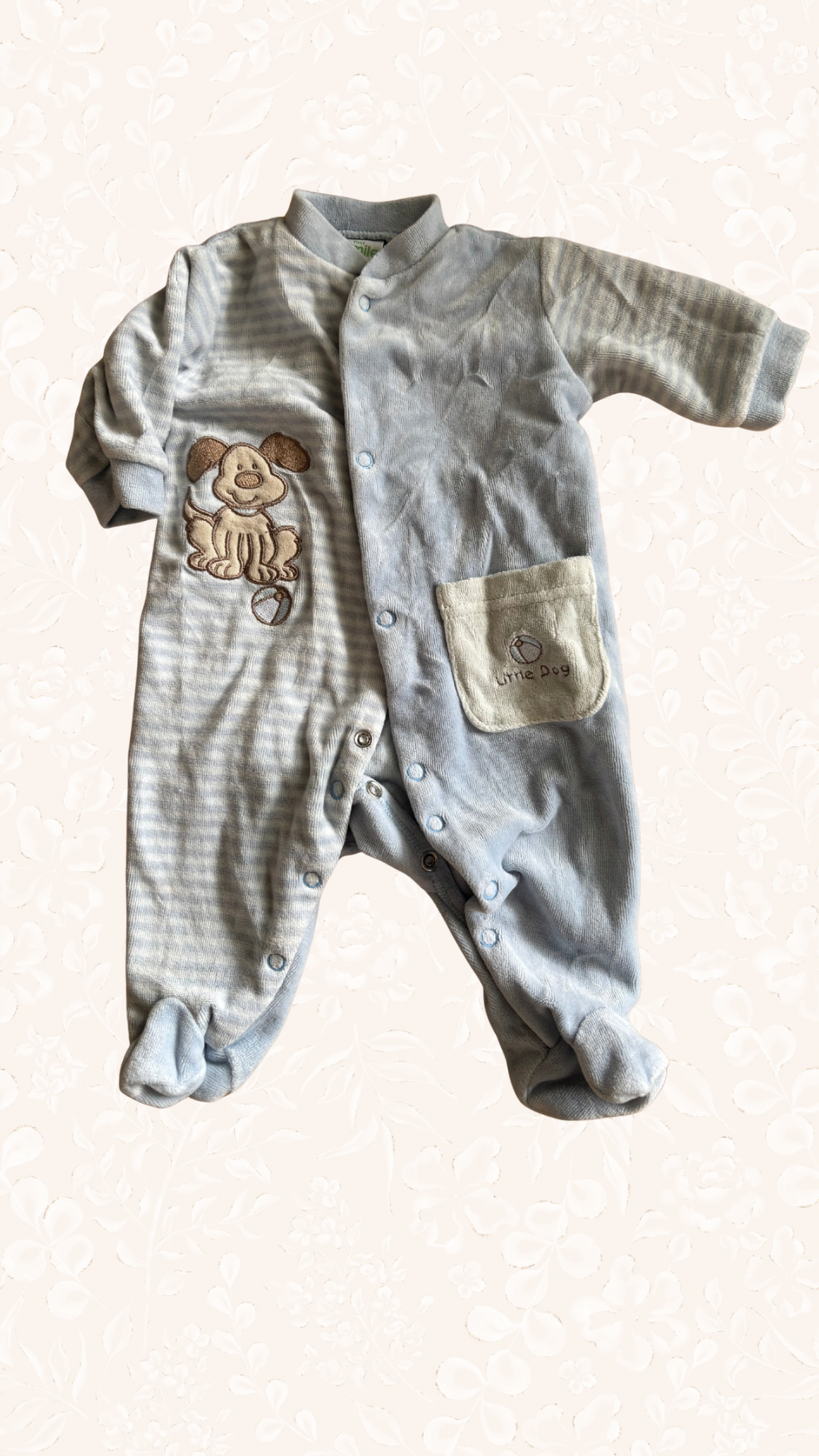 Pyjama Hellblau Hund 50