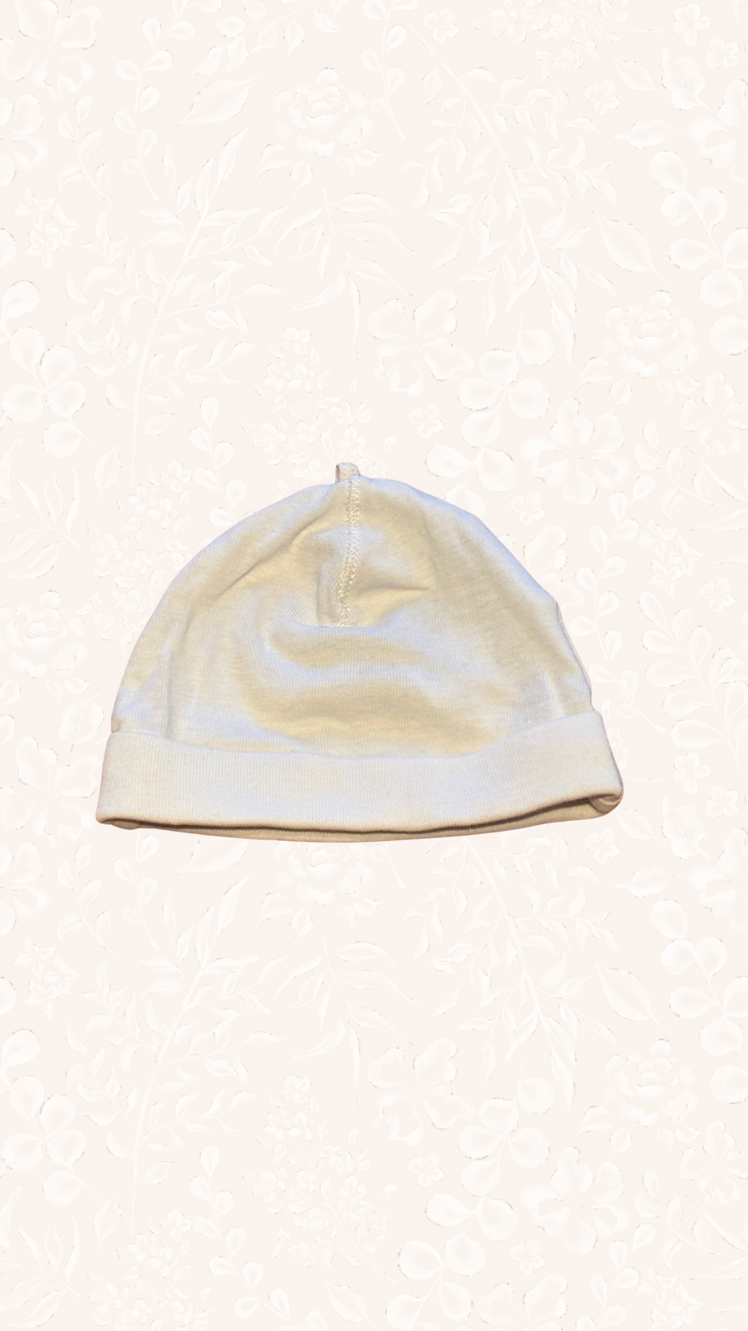 Babymütze Newborn weiss