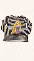 Langarmshirt Lila/Weiss 122