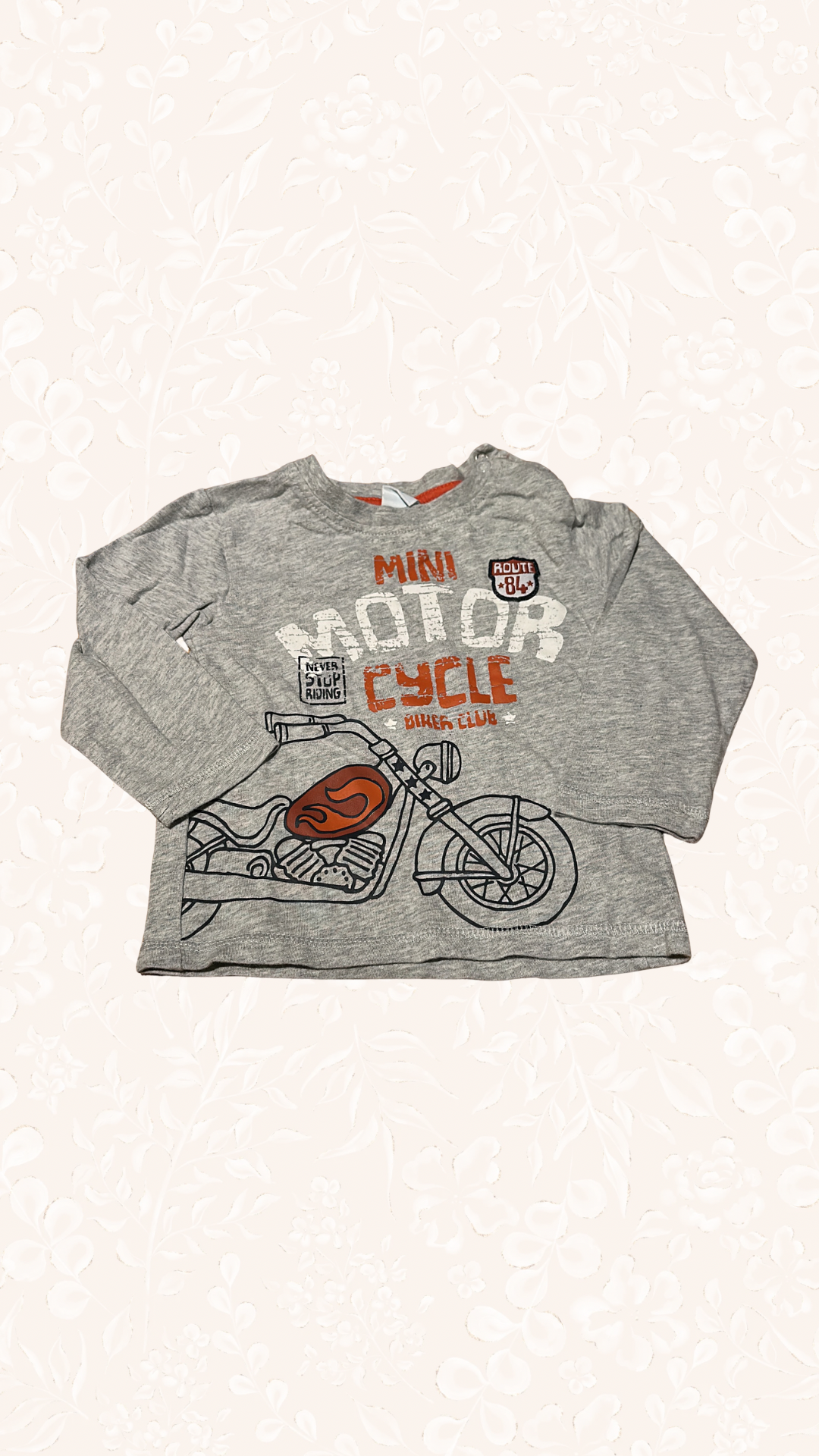 Langarmshirt Motorrad 86