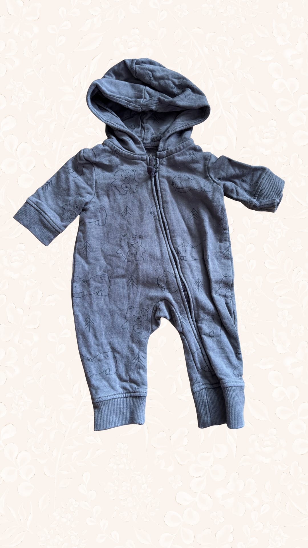 Pyjama Dunkelgrau Bär 50