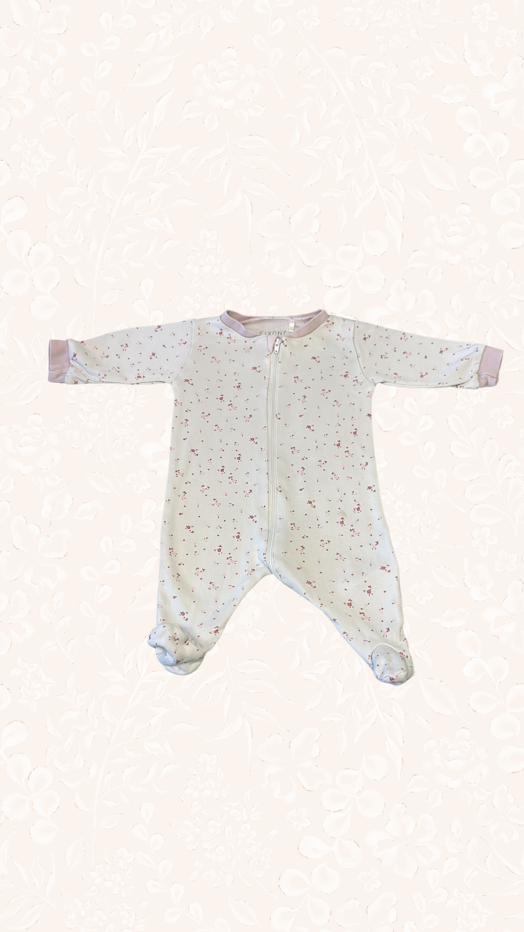 Pyjama mit Reissverschluss Rosa 56 Fixoni