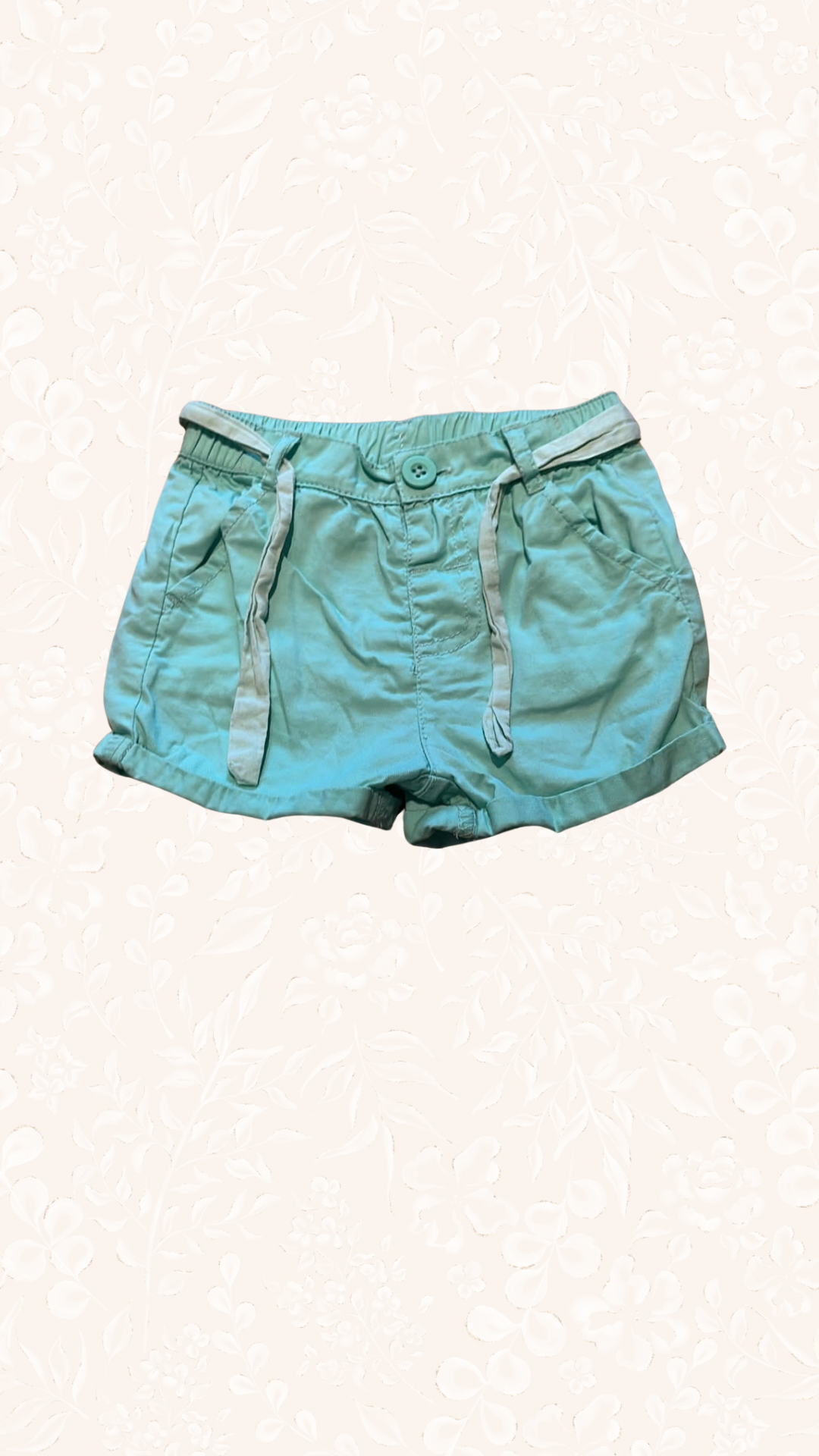 Shorts Blau mit Gurt 80