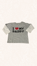 Langarmshirt I❤️ My Daddy 104/110