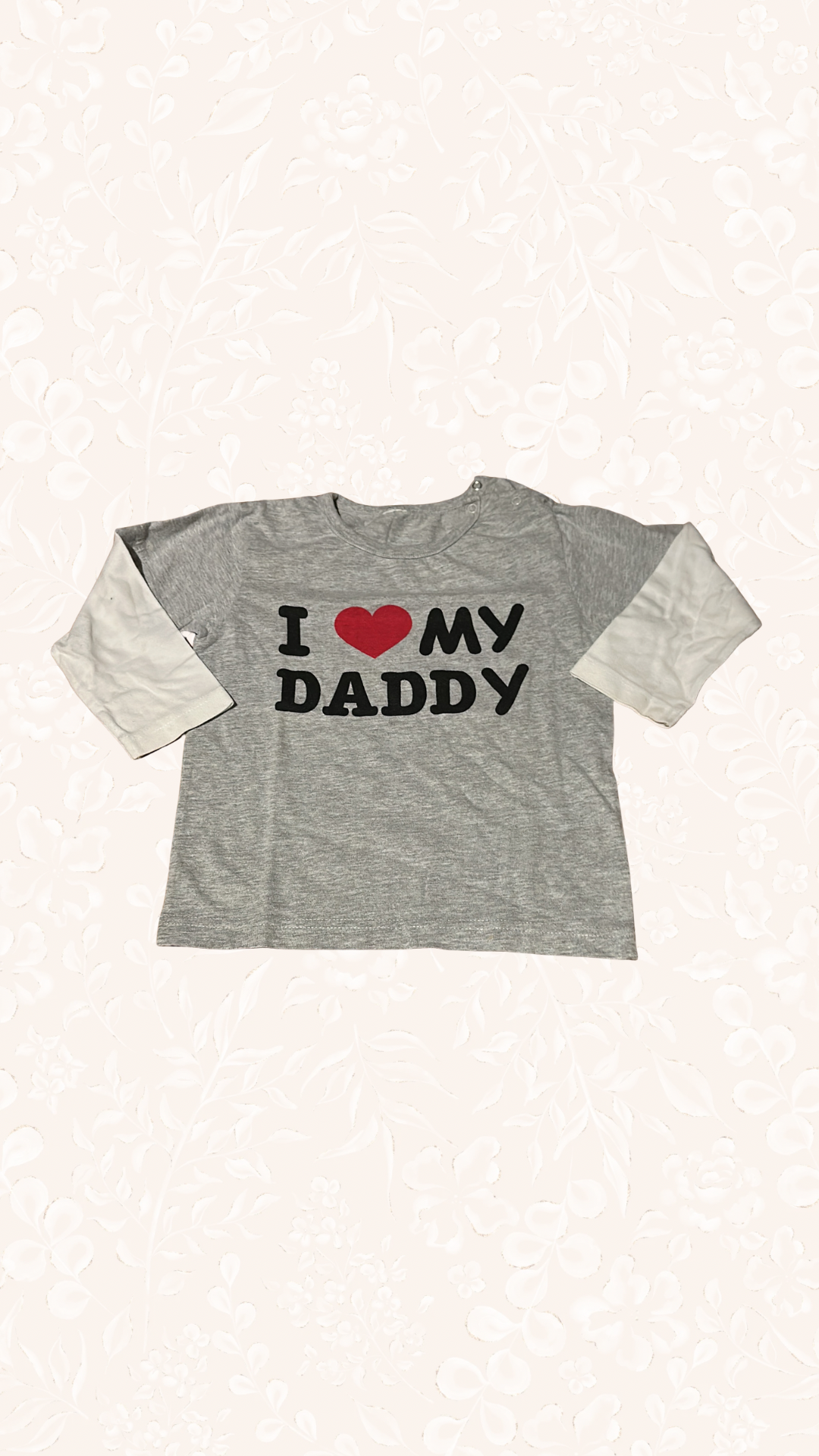 Langarmshirt I❤️ My Daddy 104/110