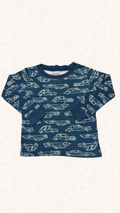 Langarmshirt Autos 86/92 Gymbore