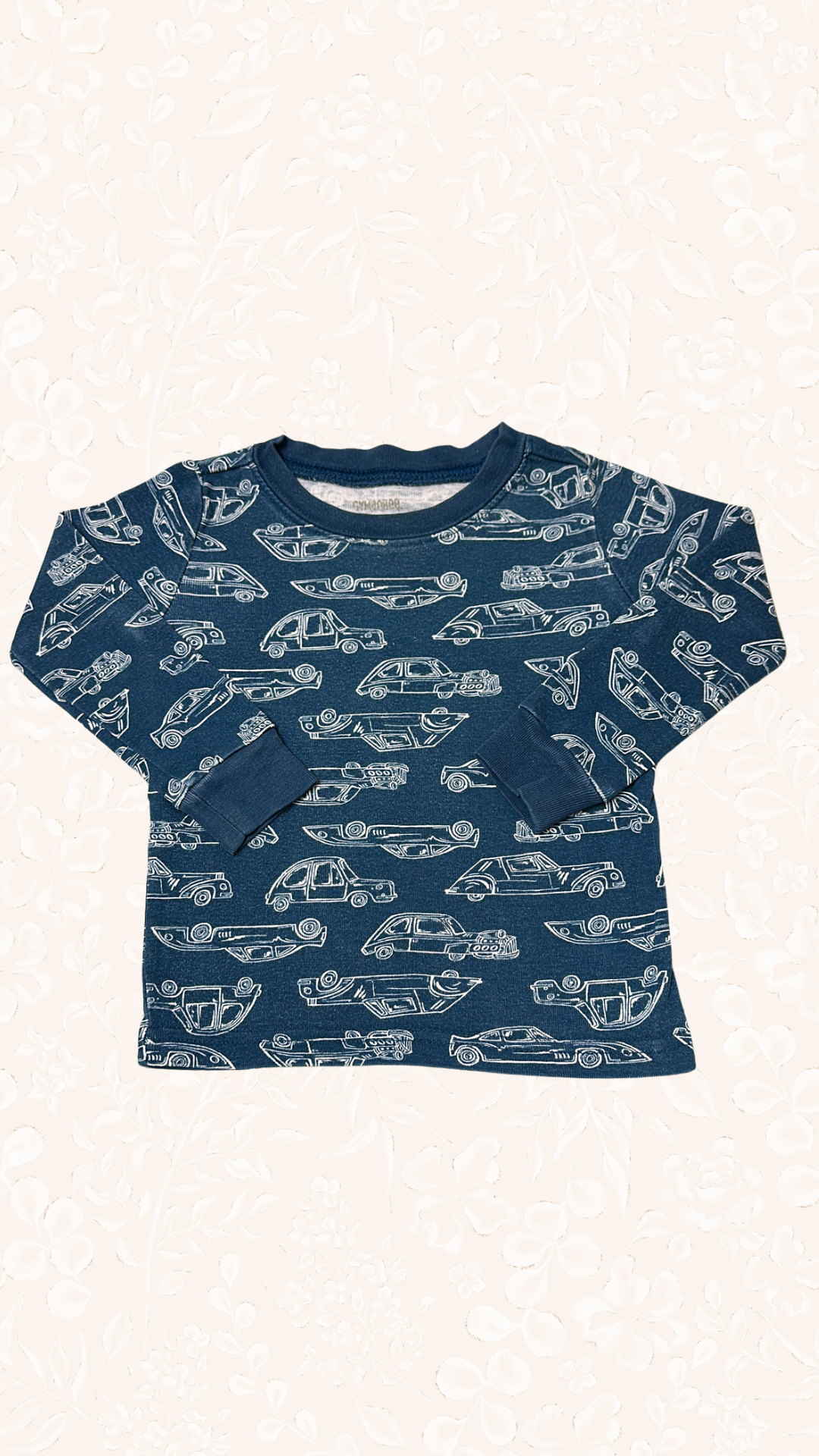 Langarmshirt Autos 86/92 Gymbore
