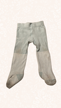 Strumpfhose Blau 74/80 Grüner Knopf
