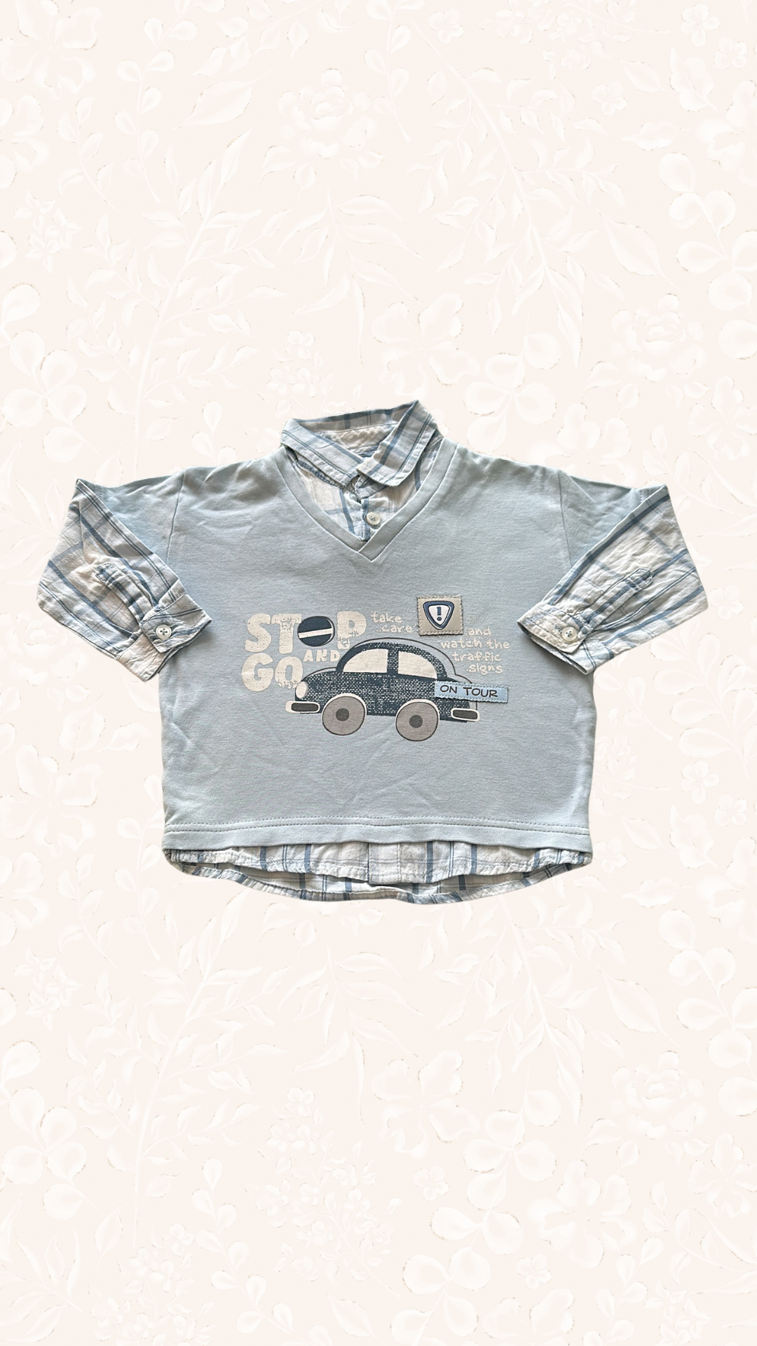 Langarmshirt mit Hemd Details 86