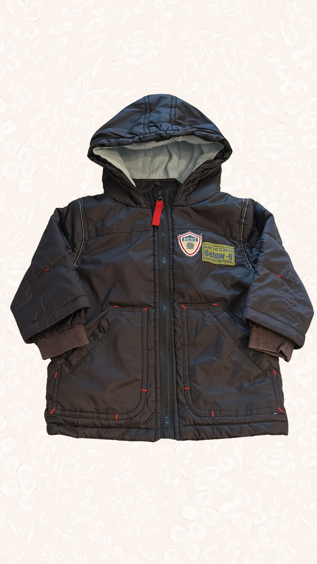 Winterjacke Dunkel Gefüttert 74 Babywear